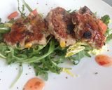 A picture of step 5 of Turkey and Sweetcorn Fritters.