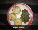 A picture of step 6 of Moi Moi With Spinach Sauce.