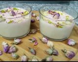 A picture of step 13 of Rose Mahalabia (Arabian dessert) Milk pudding.