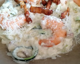 Foto del paso 12 de la receta: Espaguetis de calabacin con bacon y langostinos
