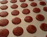 Foto langkah ke 7 dari resep Almond Cookies Red Velvet (Putih Telur Tanpa butter/ margarin).