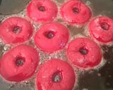 Gambar langkah 4 resipi Donut Red Velvet (Water Roux).