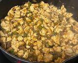 Foto del paso 2 de la receta: Macarrones con pollo, pimientos y berenjenas