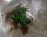 A picture of step 3 of Methi flower mathri.