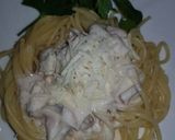 Foto del paso 4 de la receta: Espaguetis carbonara con champiñones