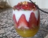 Une image de l'étape 2 de Dessert chantilly,fraise,l'orange,et créme a l'orange.