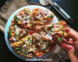 वेज पिज़्ज़ा (veg pizza recipe in Hindi) रेसिपी चरण 5 फोटो
