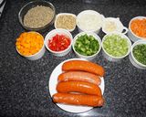 A picture of step 1 of Lentil Soup with Wheat Berries and Sausage.