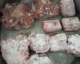 A picture of step 1 of Braised Oxtail Stew.