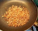 A picture of step 1 of Spaghetti with Genovese Pesto, Pecorino Romano, Toasted Walnuts, and Chopped Pistachios.