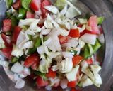 A picture of step 6 of Suji uttapam.