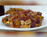 A picture of step 7 of Onion tofu sauce.