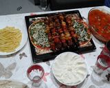 صورة لخطوة 7 من وصفة 🍡 شيش طاووق مشوي بالفرن 🍅🌶🌰