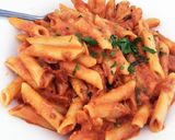 A picture of step 5 of Penne alla Vodka.