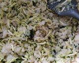 Une image de l'étape 2 de Tarte chou-fleur et courgettes.