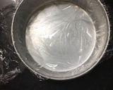 A picture of step 1 of Oreo Ice cream cake.