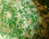 A picture of step 4 of Shallow rice(tuwon shinkafa) with moringa soup.