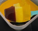 Foto langkah ke 6 dari resep 65. Puding Lapis Nutrisari Jeruk Peras.