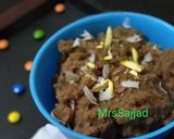 A picture of step 10 of Chocolate Sooji Halwa.