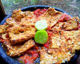 Foto langkah ke 7 dari resep Tempe Penyet Tanpa Minyak Diet Friendly.