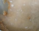 A picture of step 3 of Aate (wheat flour) ka halwa.
