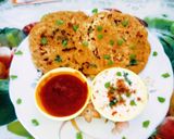 A picture of step 5 of Healthy nutrious tasty Sattu Chilla.