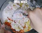 A picture of step 5 of Creamy pasta salad.