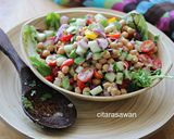 Gambar langkah 1 resipi Salad Kacang Kuda.