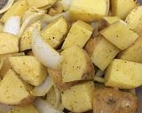 A picture of step 4 of Mustard roasted potatoes.