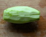 A picture of step 2 of Dudh Potol (Pointed gourd cooked in a milk gravy).