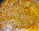 A picture of step 5 of Piyaz bhindi.