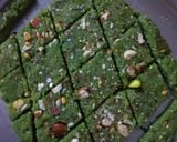 A picture of step 6 of Spinach Barfi.