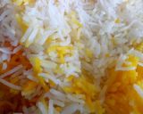 A picture of step 3 of Saffron rice.