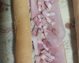 Foto del paso 2 de la receta: Bocata de bacon, queso y jamón York