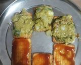 A picture of step 6 of Biscuit pakode.