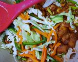 A picture of step 9 of Chicken 🐔 and mix Vegetables 😋 Chowmein.