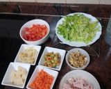 Foto del paso 1 de la receta: Poke de ensalada con jamón cocido, espárragos y nueces