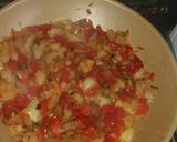 Foto del paso 2 de la receta: Calabacín relleno de carne cebolla y morrón