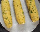 Baked Spinach Chickpea Cheesy Seekh Kabab Rolls !! recipe step 6 photo