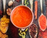 A picture of step 5 of Savory Muffins-Healthy Steamed Snacks With Red Pepper Garlic Chutney 🌶️❣️.