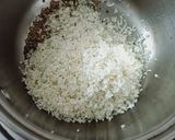 A picture of step 2 of Beetroot Tomato rice.