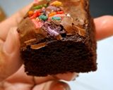 Foto langkah ke 7 dari resep Brownis fudgy premium.