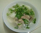 Hình bước làm 5 của món Canh xương hầm củ cải
