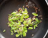 A picture of step 3 of Brahmi potato curry.