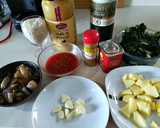 Foto del paso 1 de la receta: Arroz con acelgas y setas