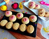 A picture of step 8 of Besan coconut cookies.