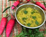 A picture of step 4 of Bengali Mulor Dal / Radish Dal.