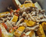 豆干肉絲炒小魚乾的食譜步驟4照片