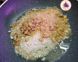 A picture of step 2 of Walnut Halwa.