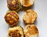 Gambar langkah 10 resipi Mini Burger Tofu Patty.